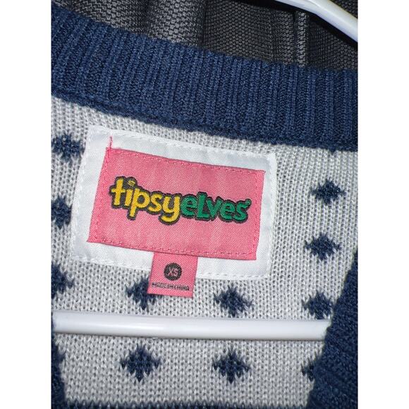 Ugly Christmas Sweater Dress Xmas Size XS Tipsy Elves - Picture 2 of 3